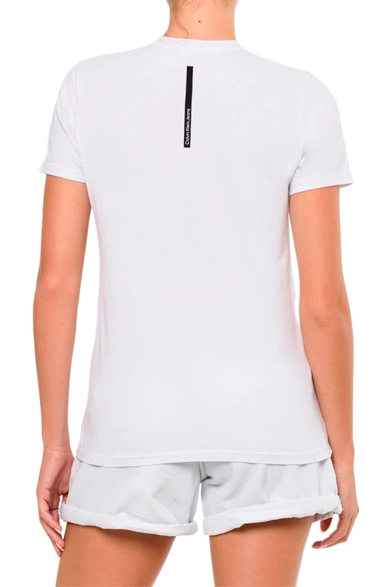 Camiseta Calvin Klein Jeans Logo Feminina Branco