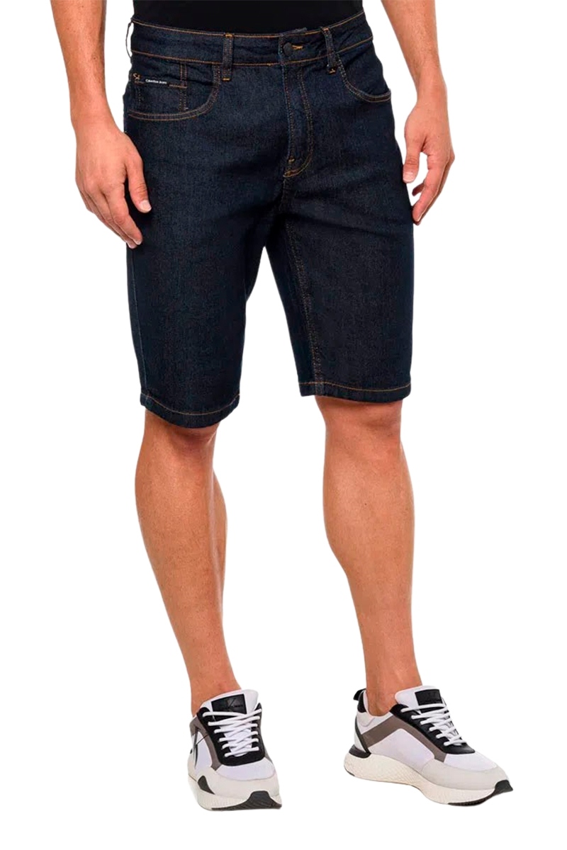 Bermuda Calvin Klein Jeans Masculino Jeans Blue Jeans
