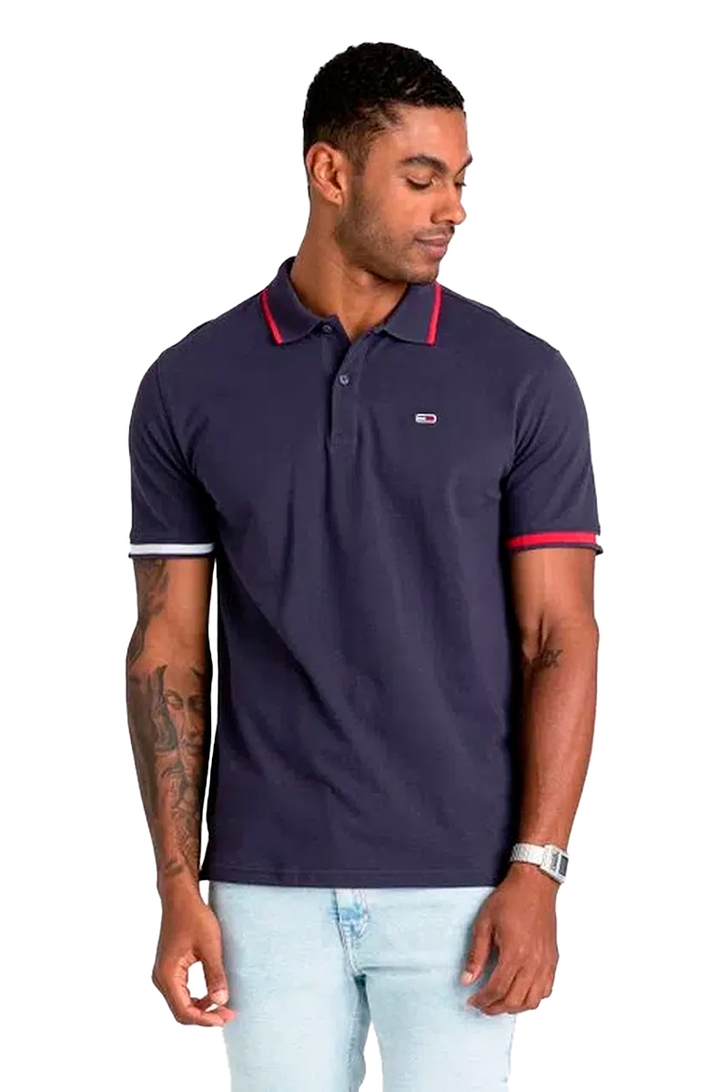 Polo azul tommy hilfiger 2025