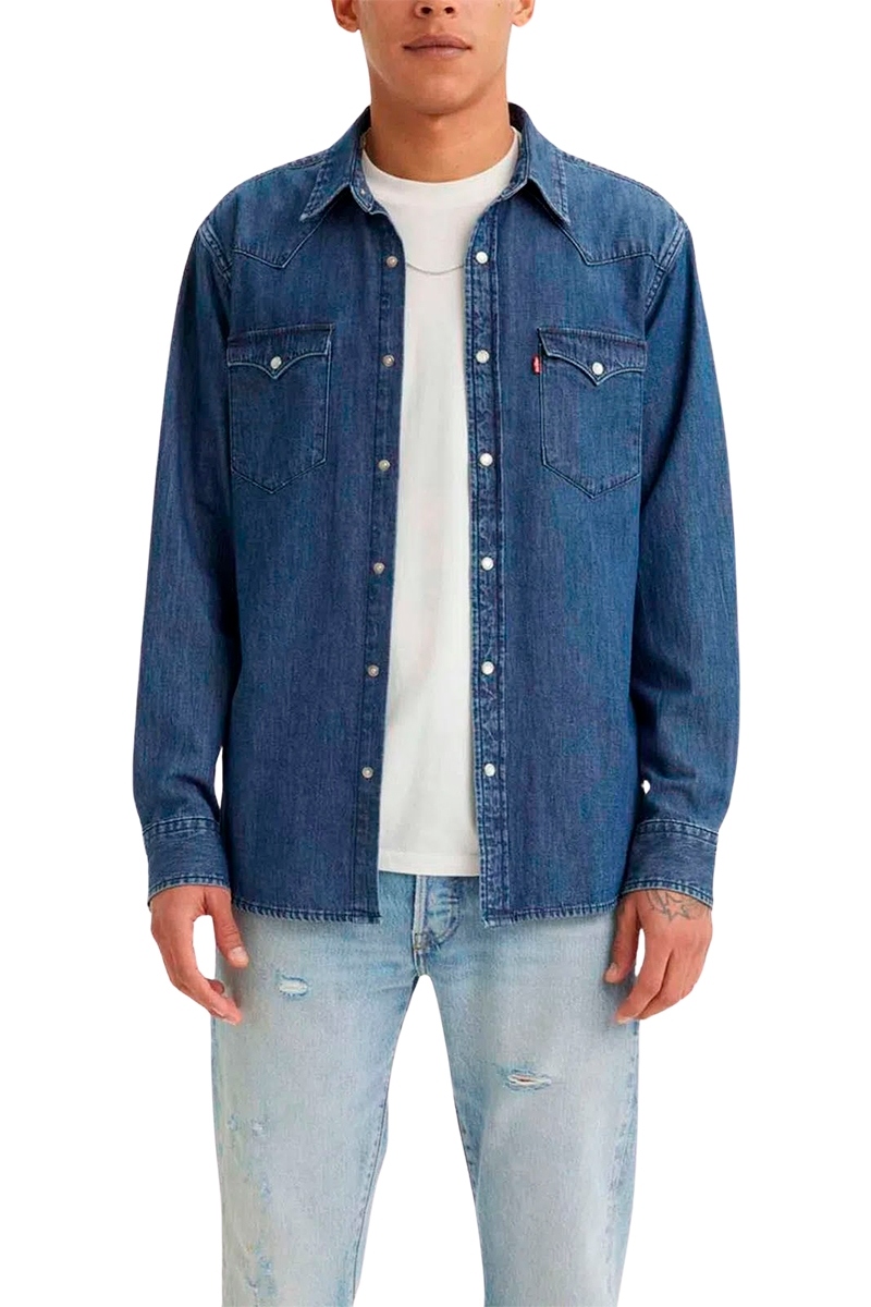 Camisa jeans deals masculina levis