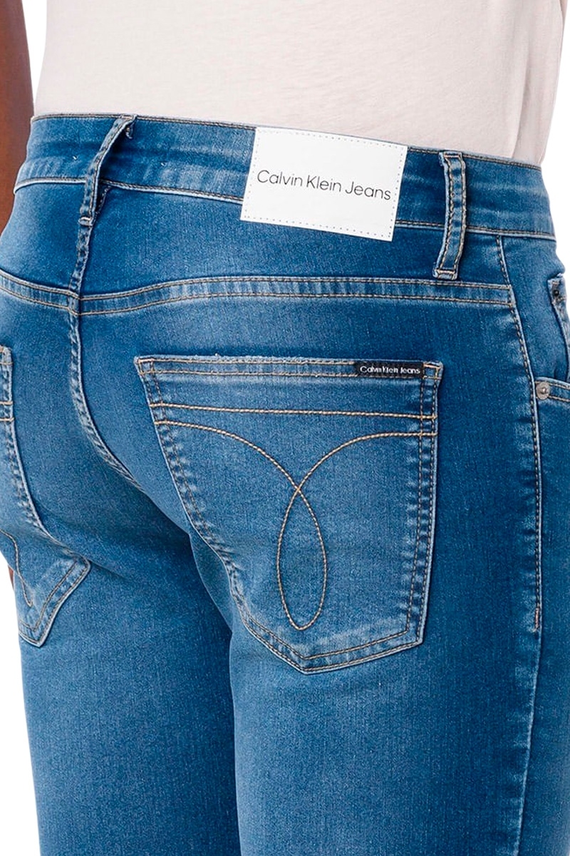 Calça jeans masculina branca calvin klein on sale