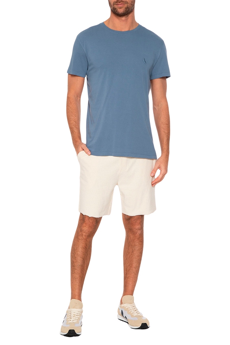 Camiseta Reserva Careca Masculino Azul Jeans