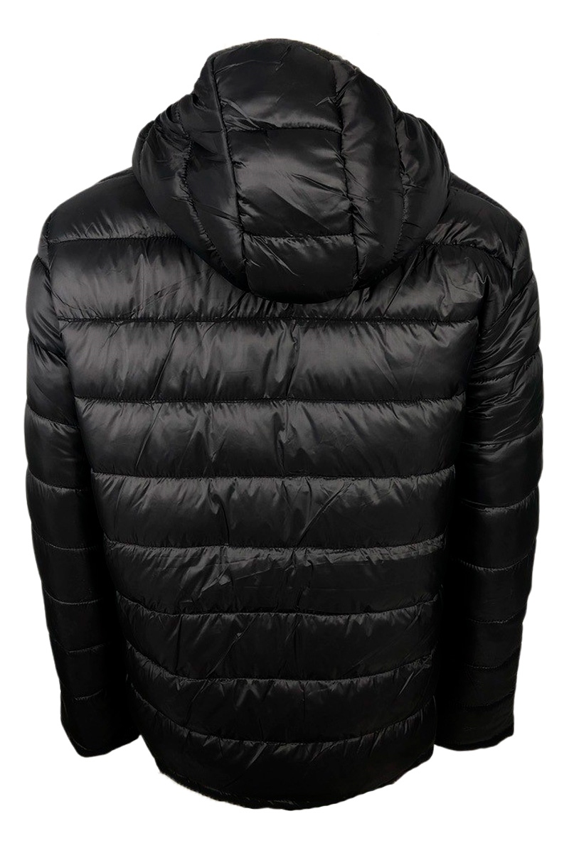Jaqueta Broken Rules Puffer c Capuz Remov vel Masculina Preto