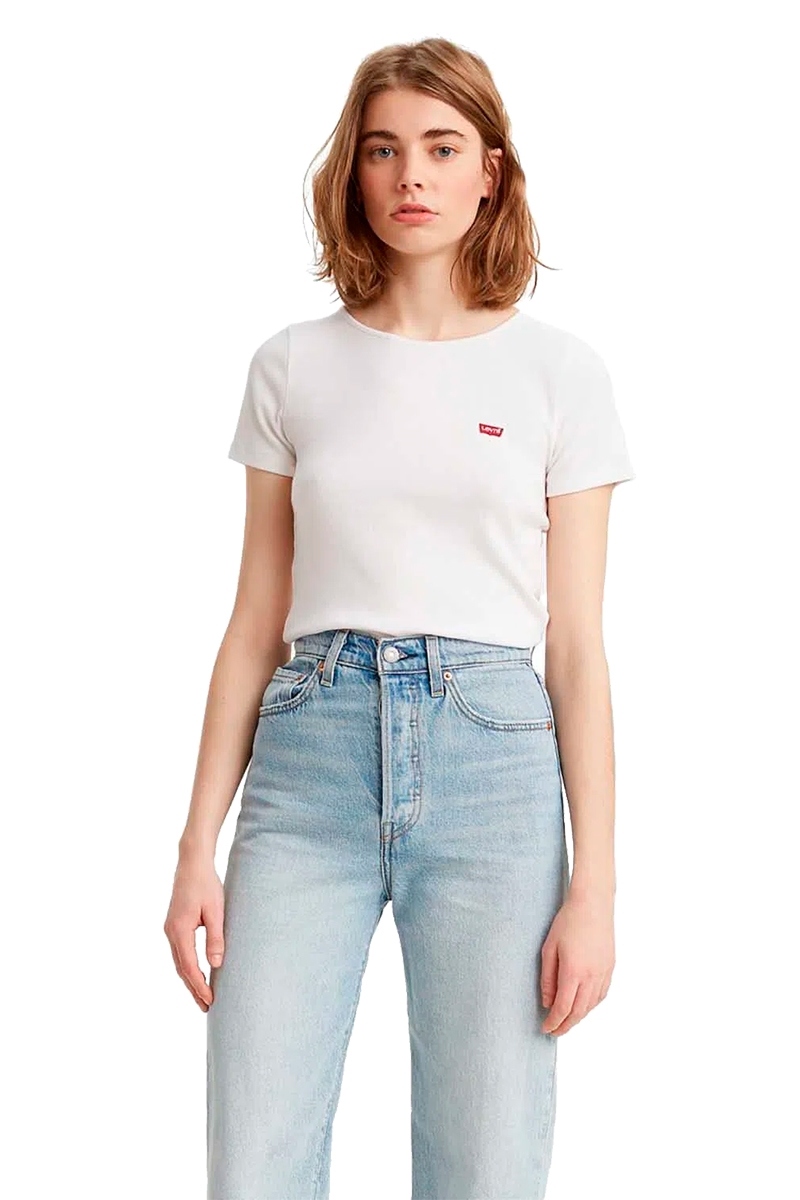 Camiseta Levi's Honey Short Sleeve Feminina Branco