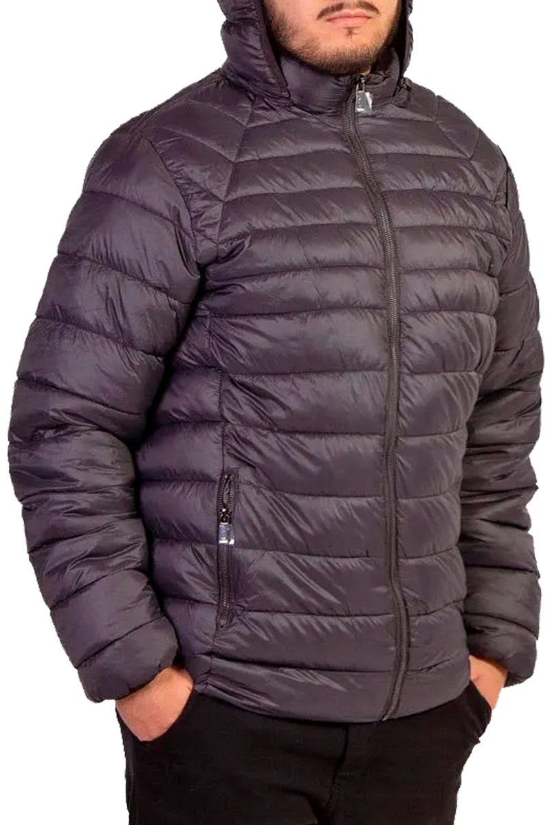 Jaqueta Broken Rules by Delkor Microfibra Puffer Masculina Preto