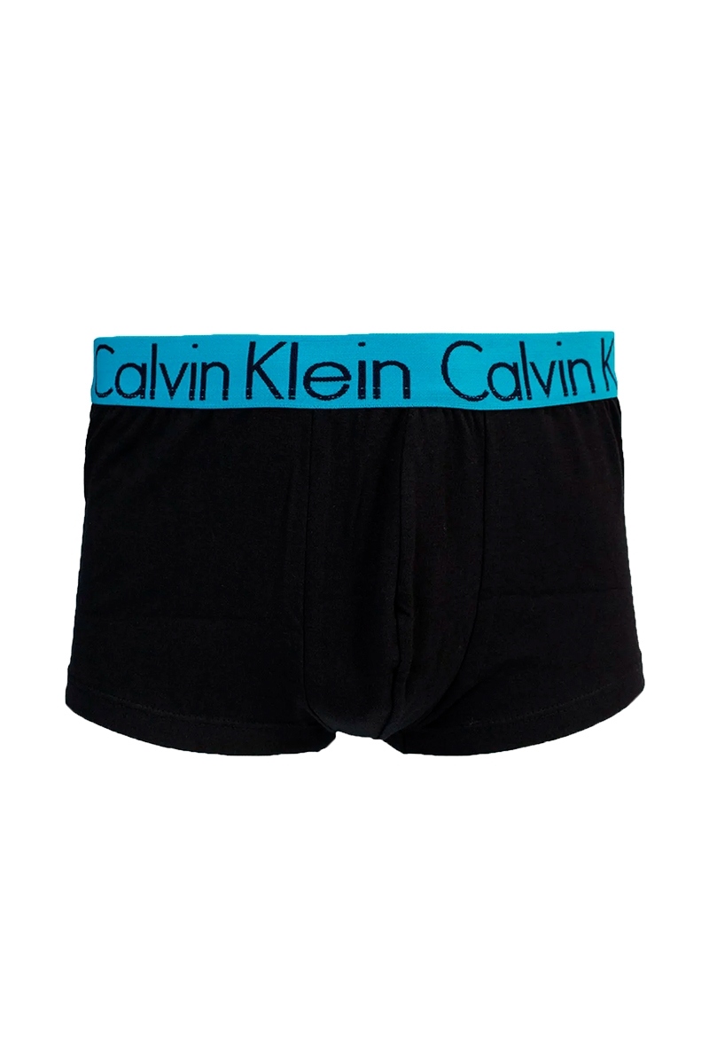 Kit 2 Cuecas Calvin Klein Low Rise Cyan Masculina Preto / Branco