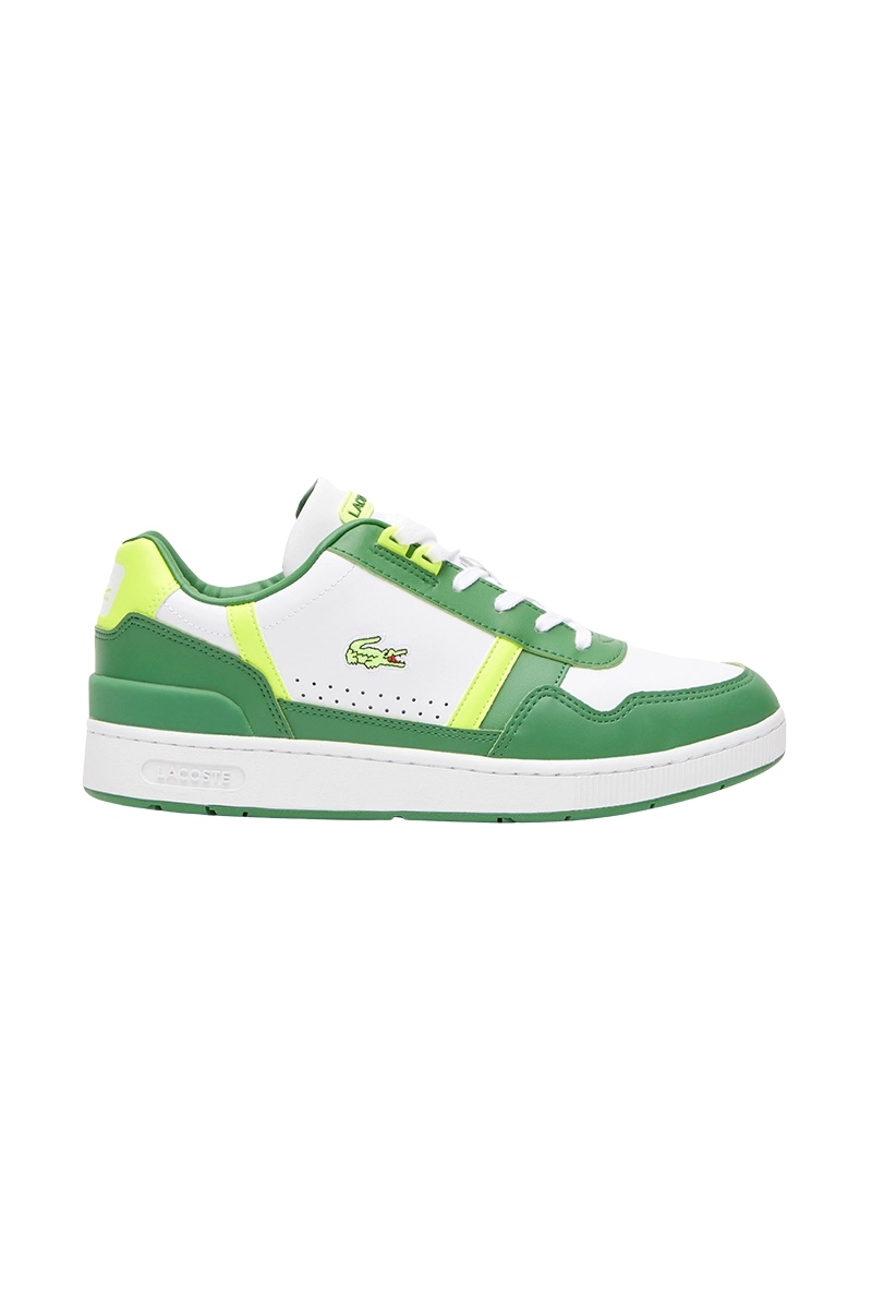 Tenis lacoste branco e deals verde