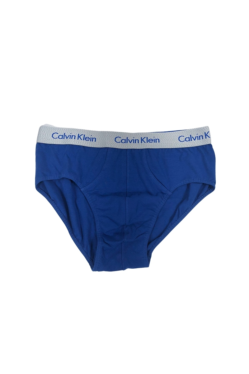 Kit C/3 Cuecas Calvin Klein Underwear Brief Multi - U2661 -  Branca+Preta+Cinza