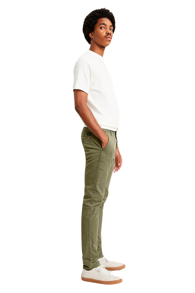 Calça chino outlet masculina verde