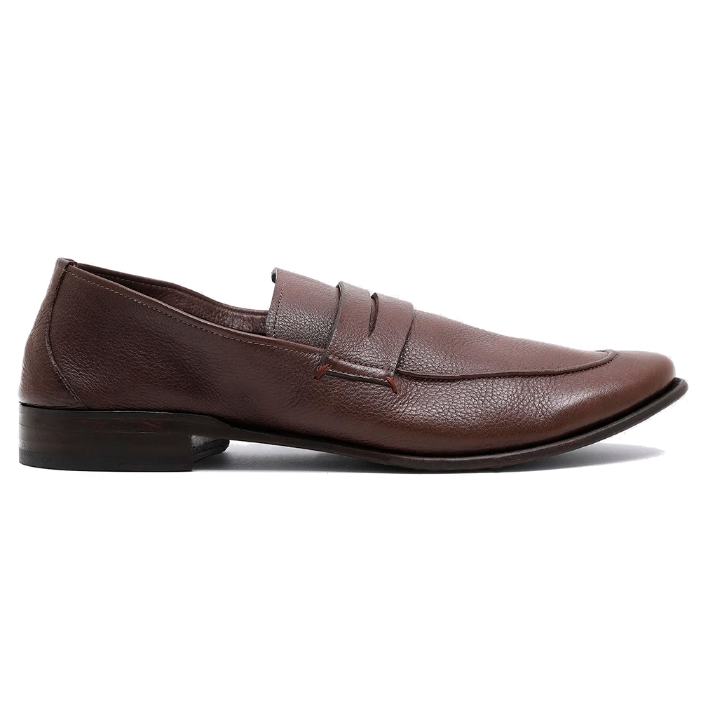 Mocassim sola sale de couro