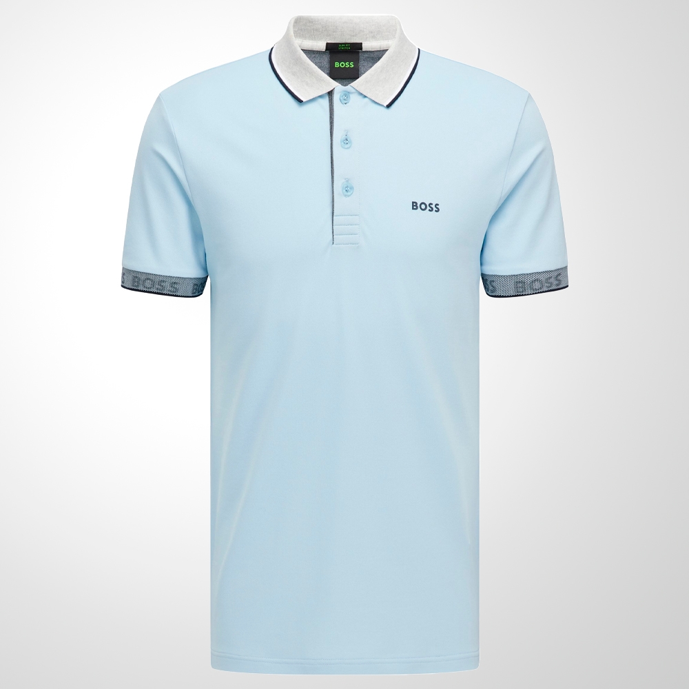 Polo hugo boss azul hot sale