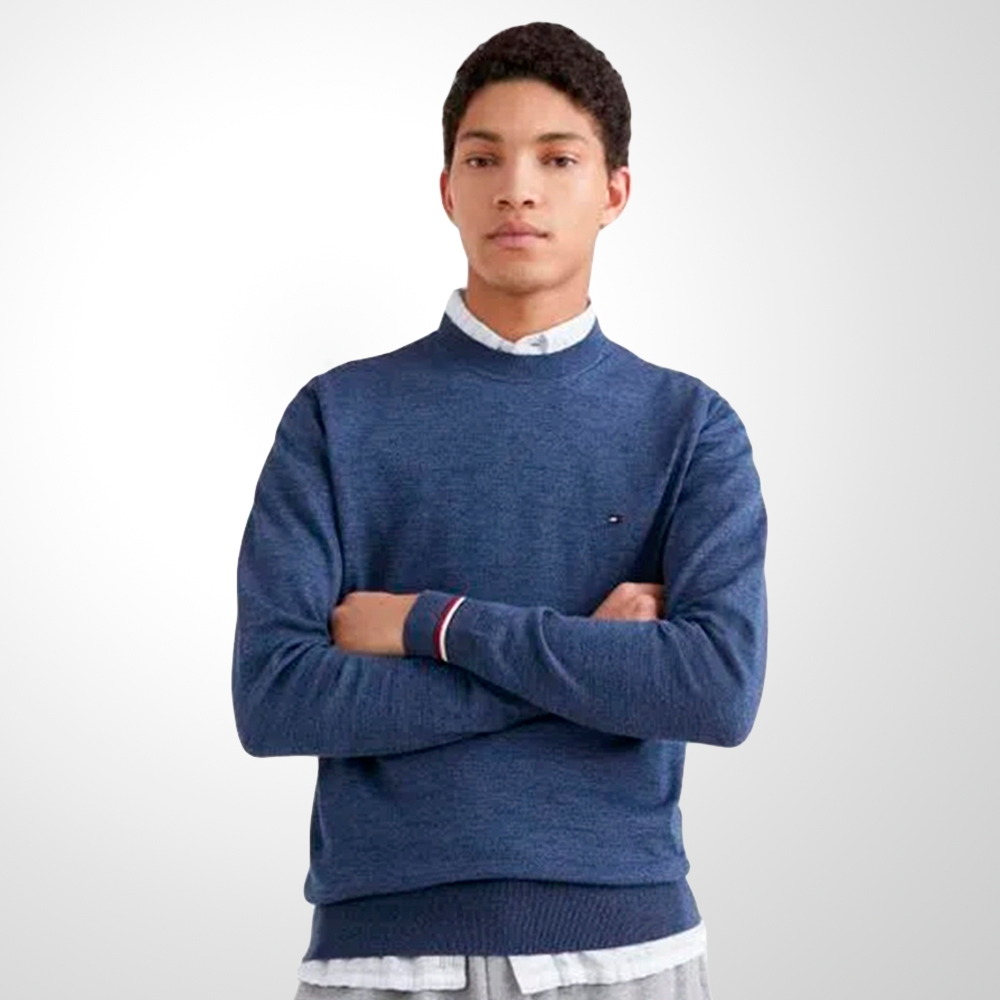 Sueter tommy hilfiger azul new arrivals