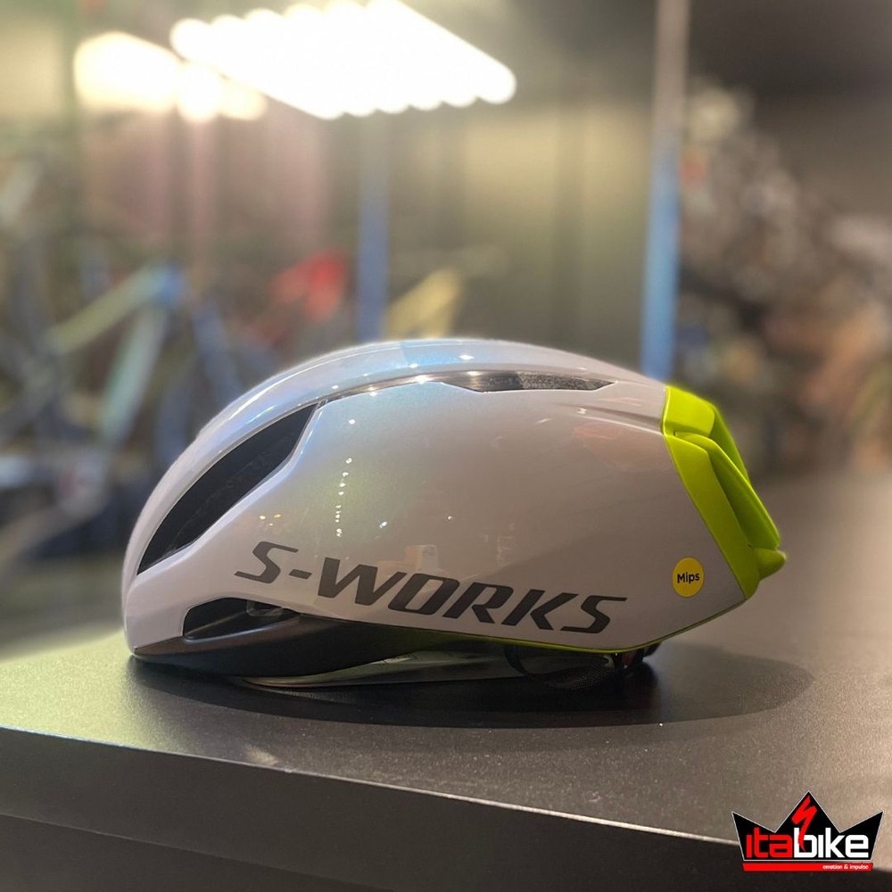 Capacete Specialized S-Works Evade Verde e Carvão