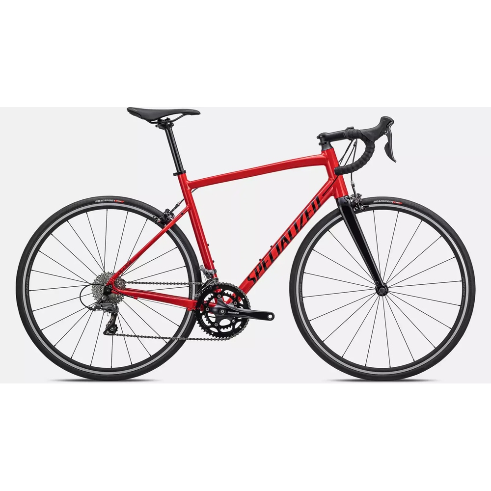 Bicicleta Specialized Allez Preta e Vermelha