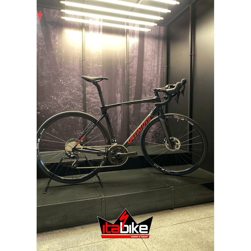 Bicicleta Specialized Roubaix Sport Preto e Vermelho