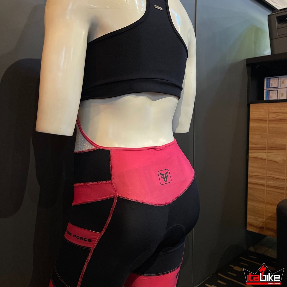 Bretelle Feminino Free Force Stage Preto e Rosa