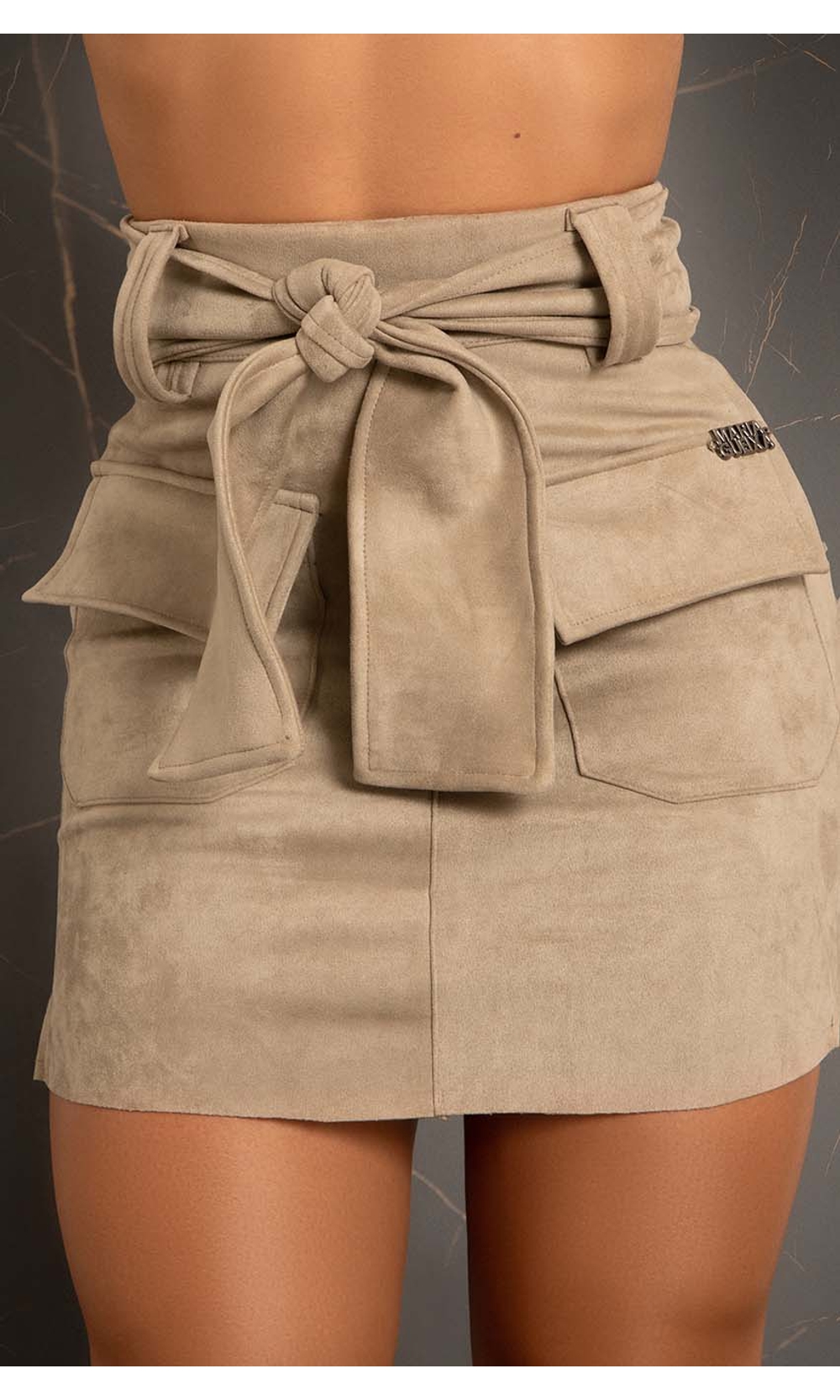 Maria Khaki Mini Skirt
