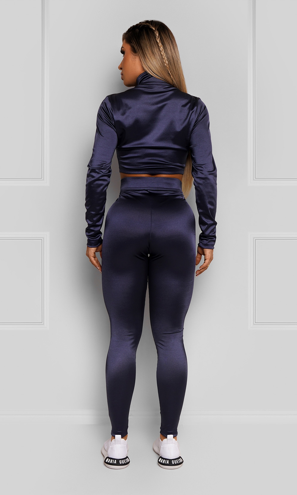 Conjunto top + legging ziper sport maria gueixa - Conjunto de
