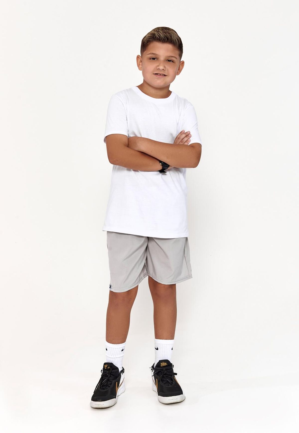 Short Juvenil Cinza AQN SPORT