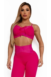 TOP DECOTE AMARRACAO LOGO MARIA GUEIXA ROSA