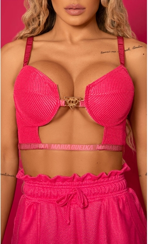 TOP CORSET LUREX MARIA GUEIXA ROSA