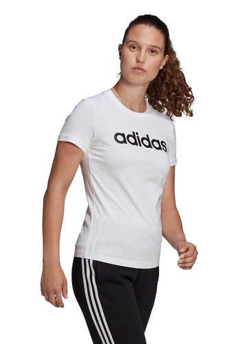 Camiseta Adidas Essentials Linear Feminina Preto
