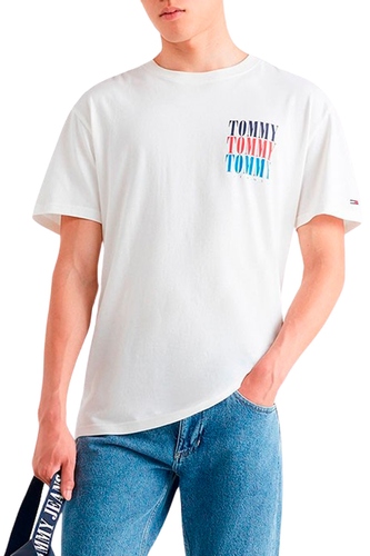 Camiseta Tommy Jeans Tee Branca - Outlet360