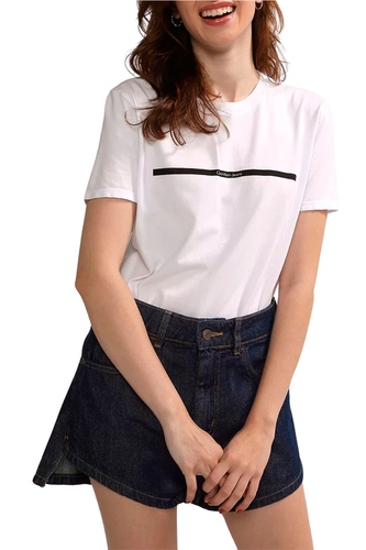 Camiseta Calvin Klein Jeans New York Feminina Branco