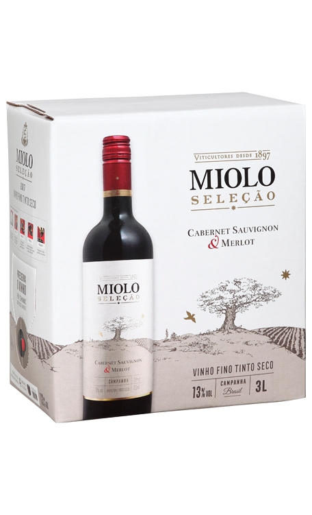 Compre Vinho Miolo Sele o Cabernet Sauvignon Merlot Bag in Box 3L