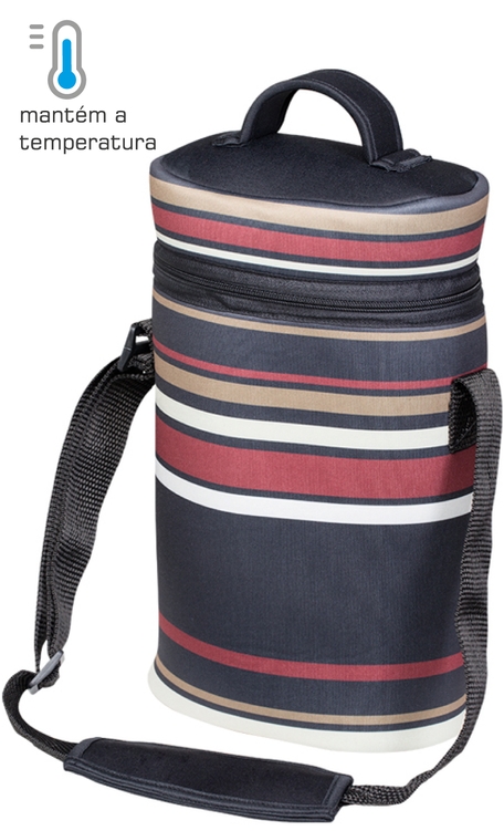 Maleta em Neoprene Boccati para 2 garrafas (estampada)