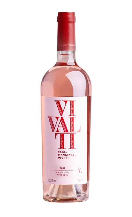 Vinho Vivalti Rosé Seco Brasil Sangiovese, Touriga Nacional 750ml