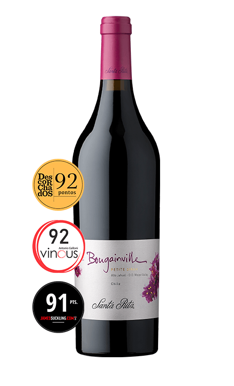 Vinho Viña Santa Rita Tinto Seco Chile Bougainville Petite Syrah, Syrah 750ml