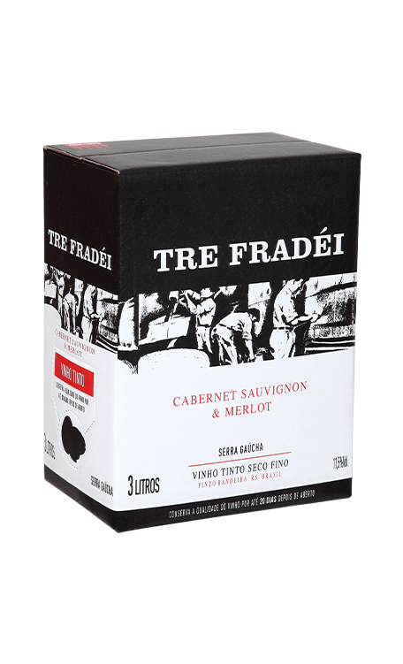 Vinho Valmarino Tre Fradéi Cabernet | Merlot Bag in Box 3L