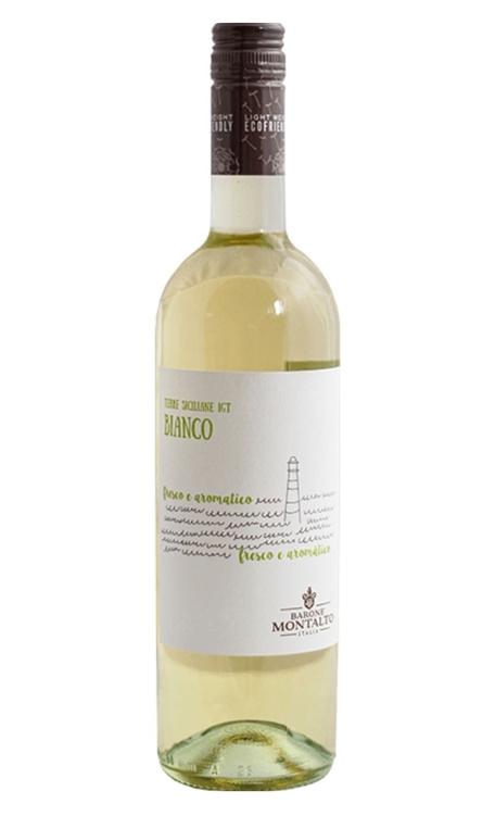 Vinho Barone Montalto Branco Seco Itália Catarratto 750ml