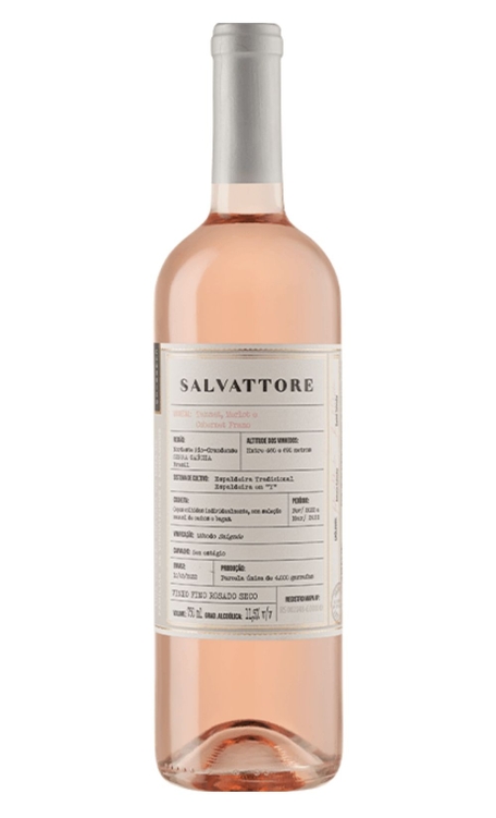 Vinho Salvattore Rosé Seco Brasil Clássico Cabernet Franc, Merlot, Tannat 750ml
