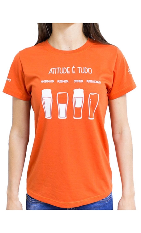 Camiseta Boccati Baby Look Atitude é Tudo
