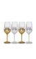 Kit 1 garrafa Chandon Brut 750ml + 1 garrafa Chandon Brut Rosé 750ml + Chandon Box com 4 Taças Exclusivas