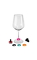 Tampa para Vinho com Marcadores de Taça em Silicone