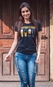 Camiseta Boccati Baby Look Atitude é Tudo Preta