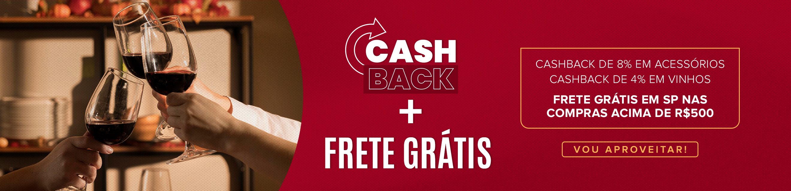 Cashback frete gratis