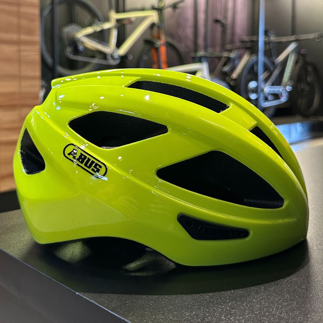 Capacete Abus Macator Amarelo Neon