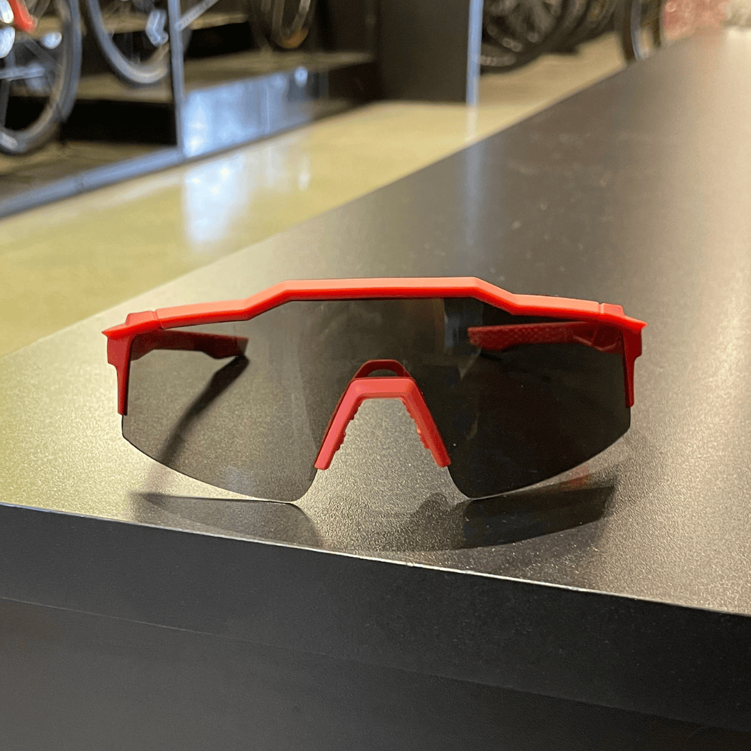 Óculos 100% Speedcraft Preto e Vermelho