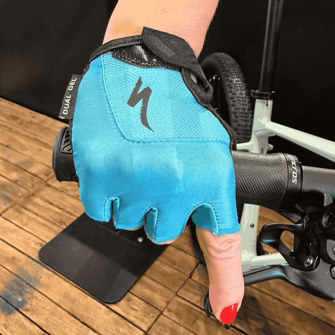 Luva Specialized Dedo Curto Dual Gel Feminina Turquesa