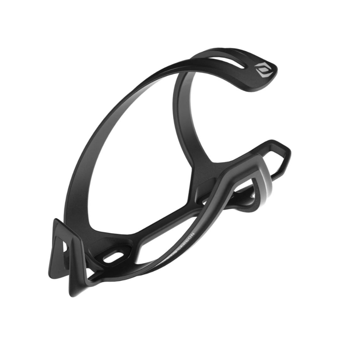 Suporte de Garrafa Syncros em carbono  Tailor Cage 1.0 Direito Preto E Prata