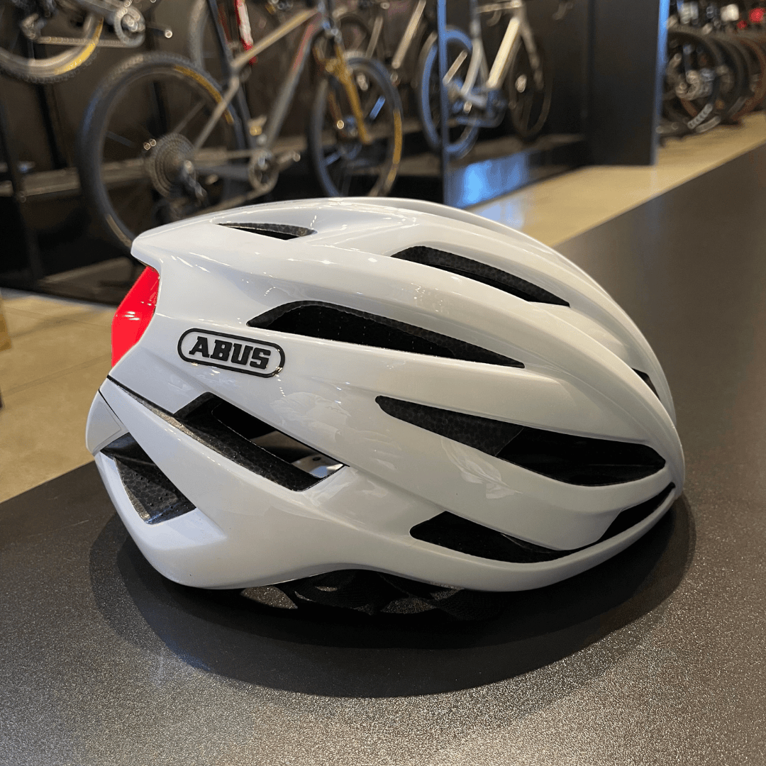 Capacete Abus Stormchaser Branco Tropical