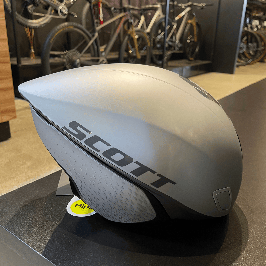 Capacete Scott Split Plus Triathlon Prata